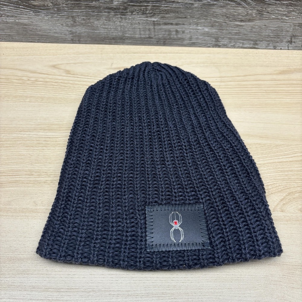 Love Your Melon Hat Beanie Light Black Marvel Collar‎ Knit Winter